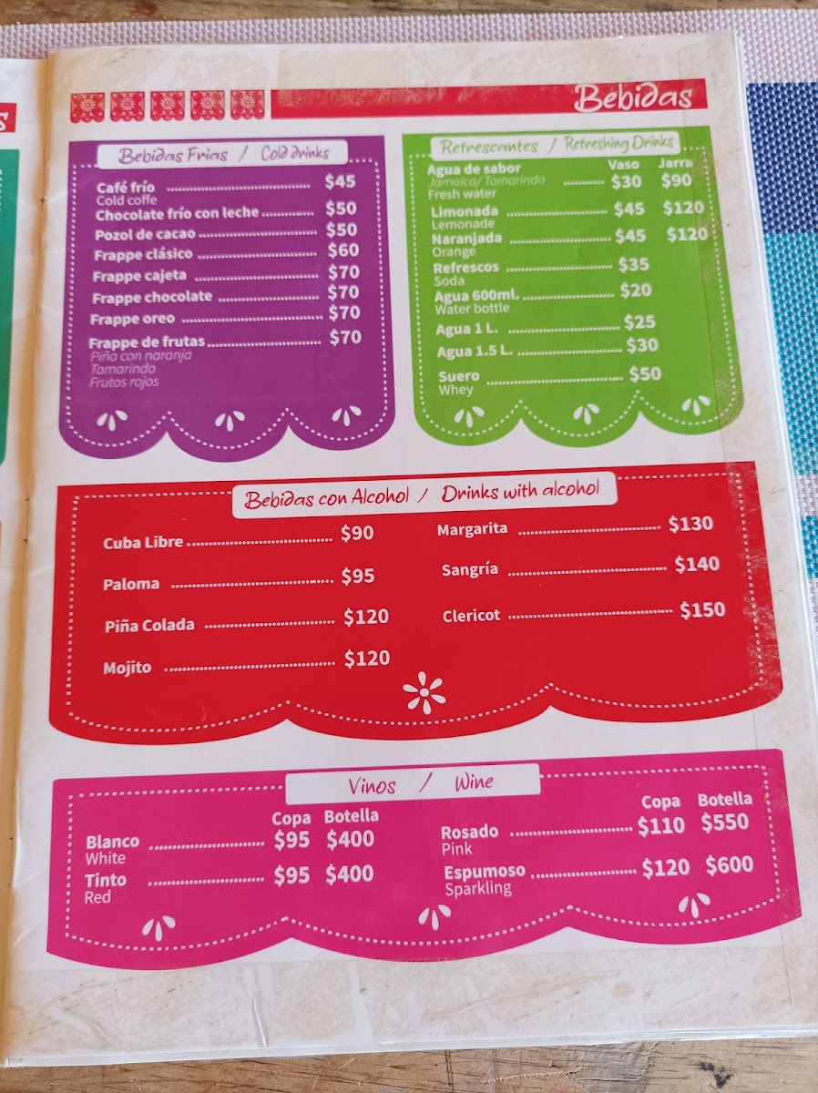 Bladu’Yú Restaurant Menu - Image 1